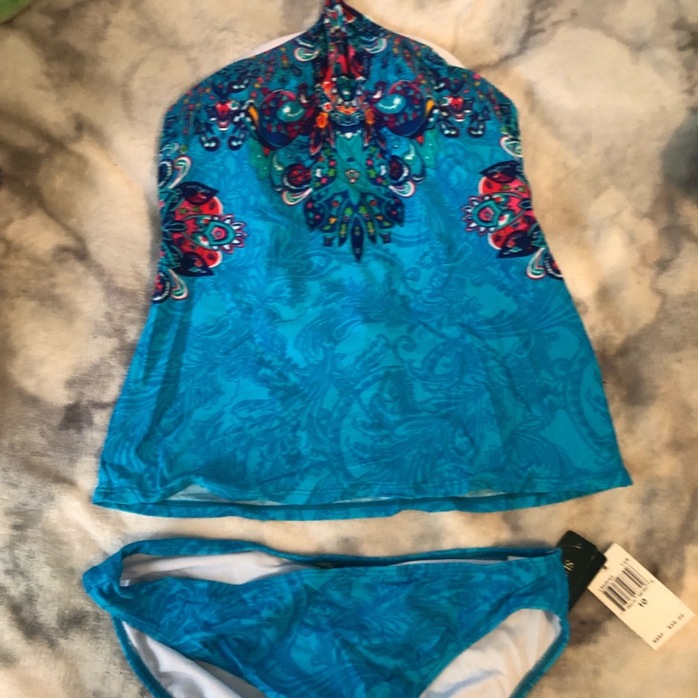 Ralph Lauren Turquoise Tankini